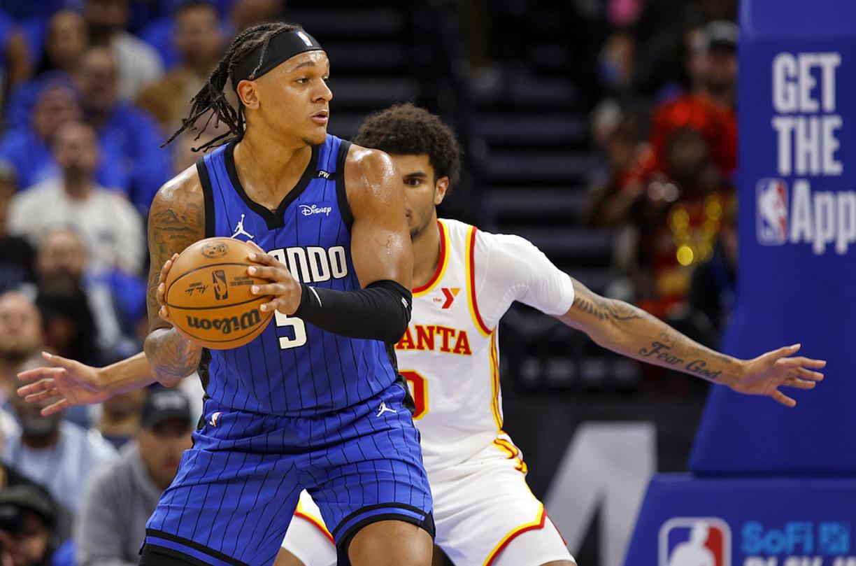 NBA附加赛 奥兰多魔术大胜亚特兰大老鹰 _ 绿凯VS魔术对决 _奥兰多魔术队